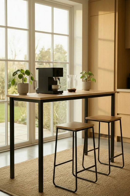 KODIGU 120cm x 45cm BAR Masası 90cm yükseklik | Bar Mutfak Masası | Kahve Köşesi | Yemek Masası | Yüksek Bar Masası | Mutfak Masası | BAR MASASI | Mev Serisi Çam