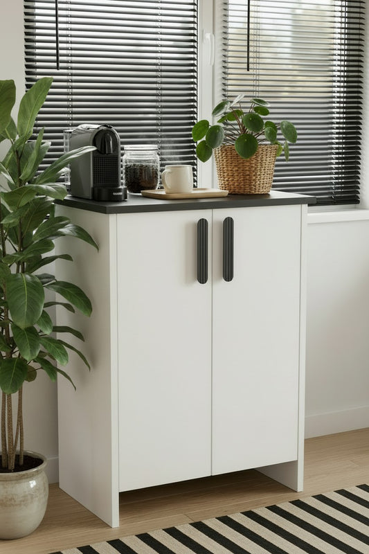 KODIGU PON Çok Amaçlı Dolap | Kahve Köşesi-Banyo Dolabı | 77cm Yükseklik 60cm Genişlik 36cm Derinlik |