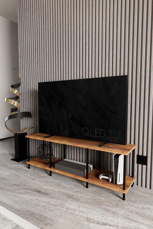 KODIGU 120x30 TV Sehpası - TV Sehpası - 120cm x 30cm x 41cm TV Sehpası - Çevir Kur TV Sehpası | TV Ünitesi