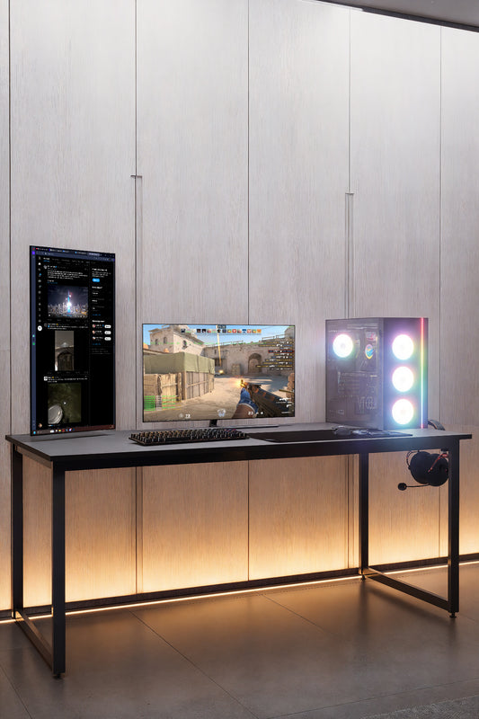 KODIGU 160x70cm Oyuncu Masası | 160x70 Gaming Desk | Geniş Oyuncu Masası | 70cm Derinlik Oyuncu Masası