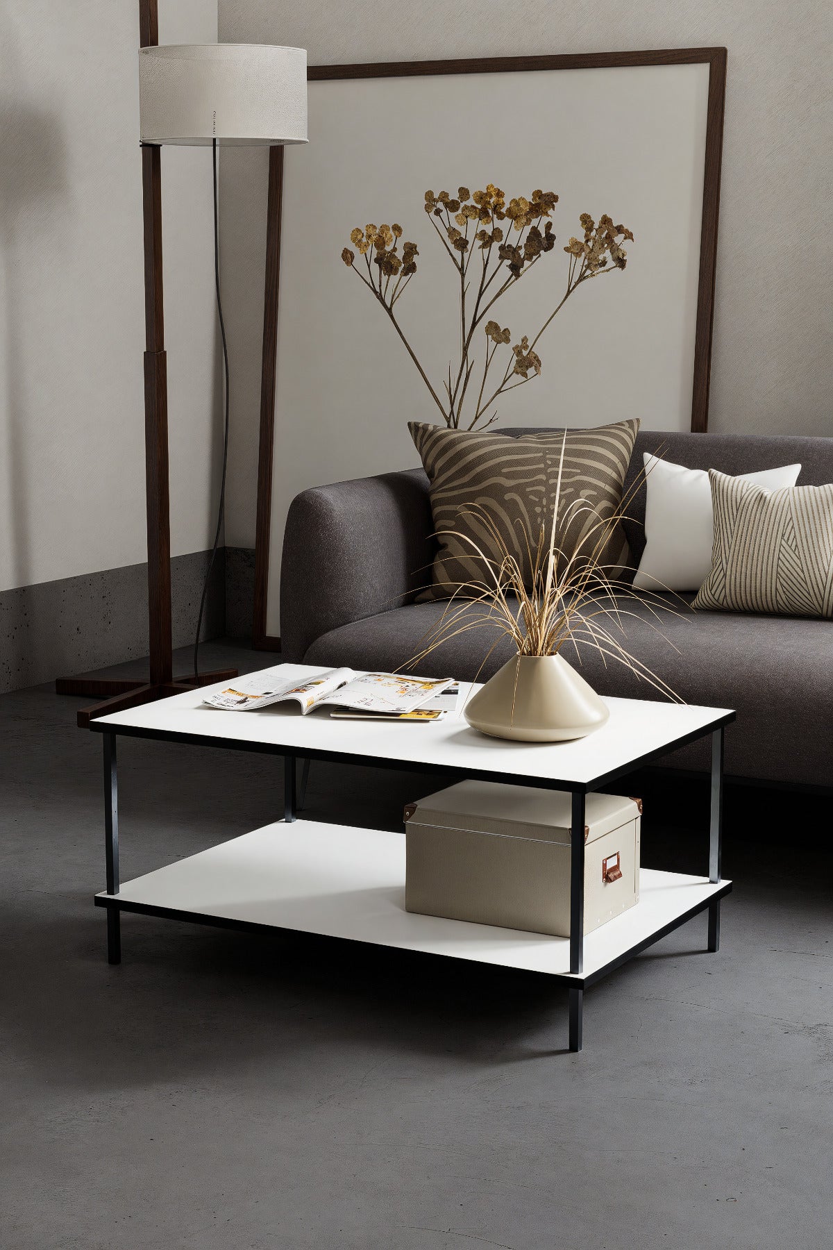 KODIGU 90x60 Orta Sehpa - Orta Sehpa- 60cm x 90cm x 42cm Orta Sehpa- Çevir Kur Orta Sehpa | Orta Sehpa