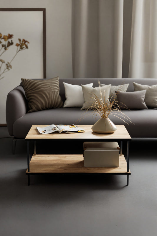 KODIGU 90x60 Orta Sehpa - Orta Sehpa- 60cm x 90cm x 42cm Orta Sehpa- Çevir Kur Orta Sehpa | Orta Sehpa