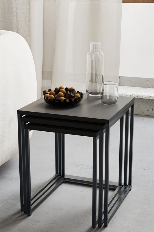 KODIGU Promo Zigon Sehpa - 45x45 - 45x40 - 45x35 - Eko Ürün