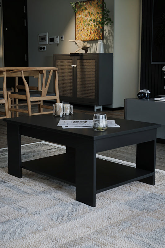 KODIGU Sole Orta Sehpa 60x90x45 Alt Büyük Raflı