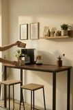KODIGU 120cm x 45cm BAR Masası 90cm yükseklik | Bar Mutfak Masası | Kahve Köşesi | Yemek Masası | Yüksek Bar Masası | Mutfak Masası | BAR MASASI | Mev Serisi Ceviz