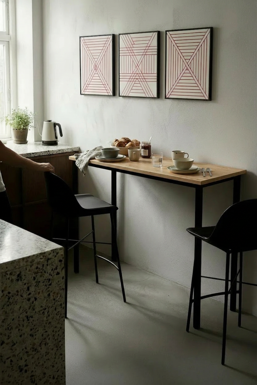 KODIGU 120cm x 45cm BAR Masası 90cm yükseklik | Bar Mutfak Masası | Kahve Köşesi | Yemek Masası | Yüksek Bar Masası | Mutfak Masası | BAR MASASI | Mev Serisi Çam