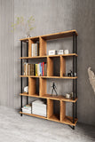KODIGU 5 Raflı Kitaplık - Kitaplık - 130cm x 90cm x 30cm Kitaplık - Çevir Kur Kitaplık | Kitaplık