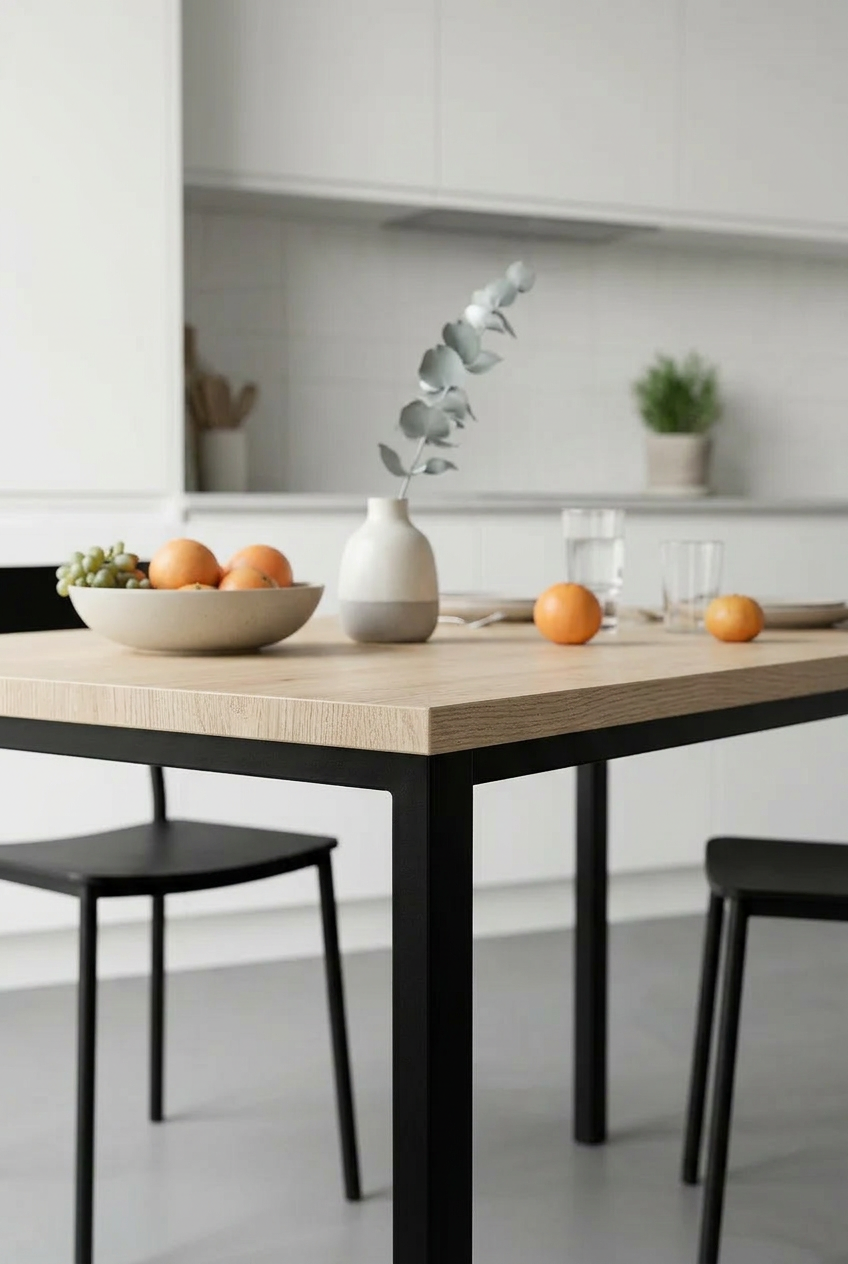 KODIGU 120cm x 45cm Yemek Masası 75cm Yükseklik | Mutfak Yemek Masası | Mev Serisi Sonoma