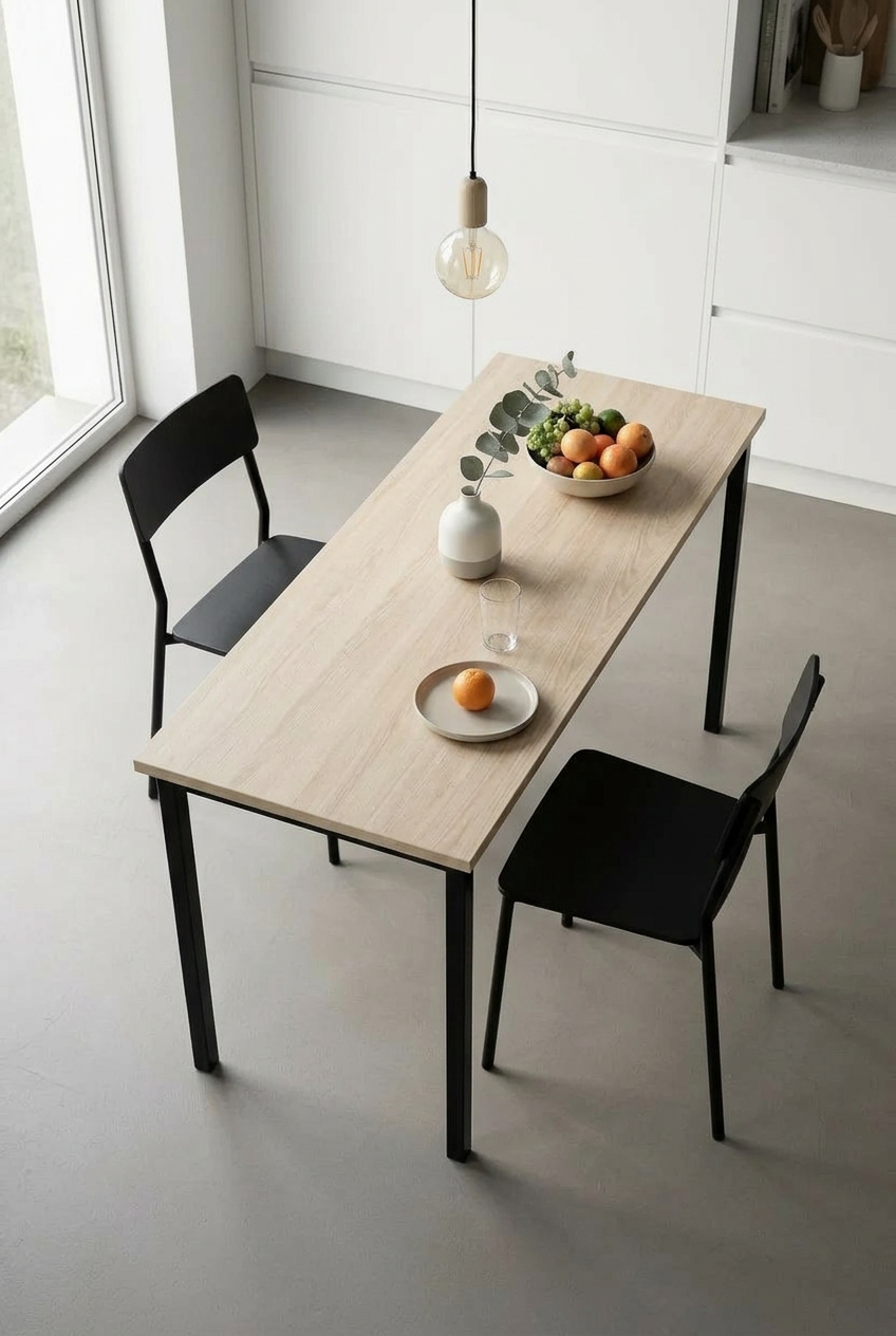 KODIGU 120cm x 45cm Yemek Masası 75cm Yükseklik | Mutfak Yemek Masası | Mev Serisi Sonoma