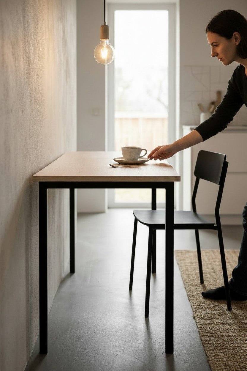 KODIGU 120cm x 45cm Yemek Masası 75cm Yükseklik | Mutfak Yemek Masası | Mev Serisi Sonoma
