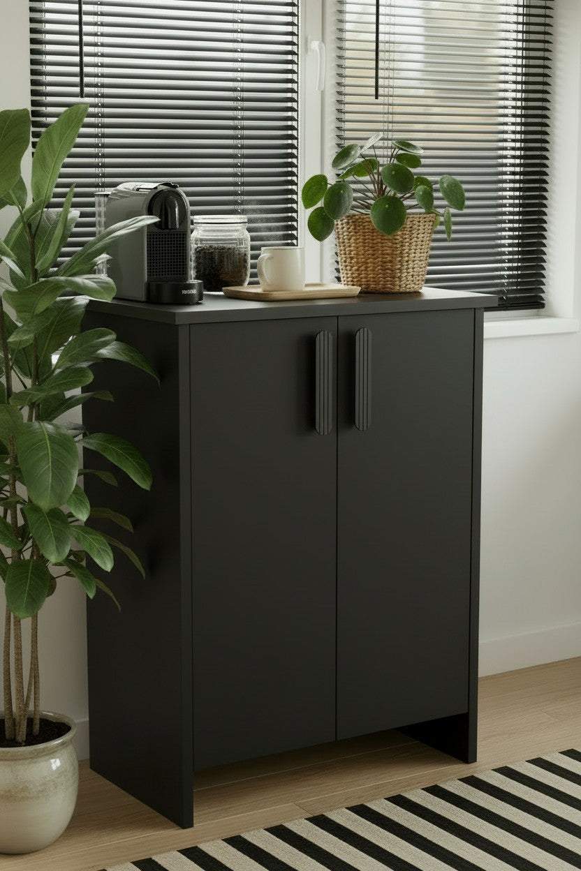 KODIGU PON Çok Amaçlı Dolap | Kahve Köşesi-Banyo Dolabı | 77cm Yükseklik 60cm Genişlik 36cm Derinlik |