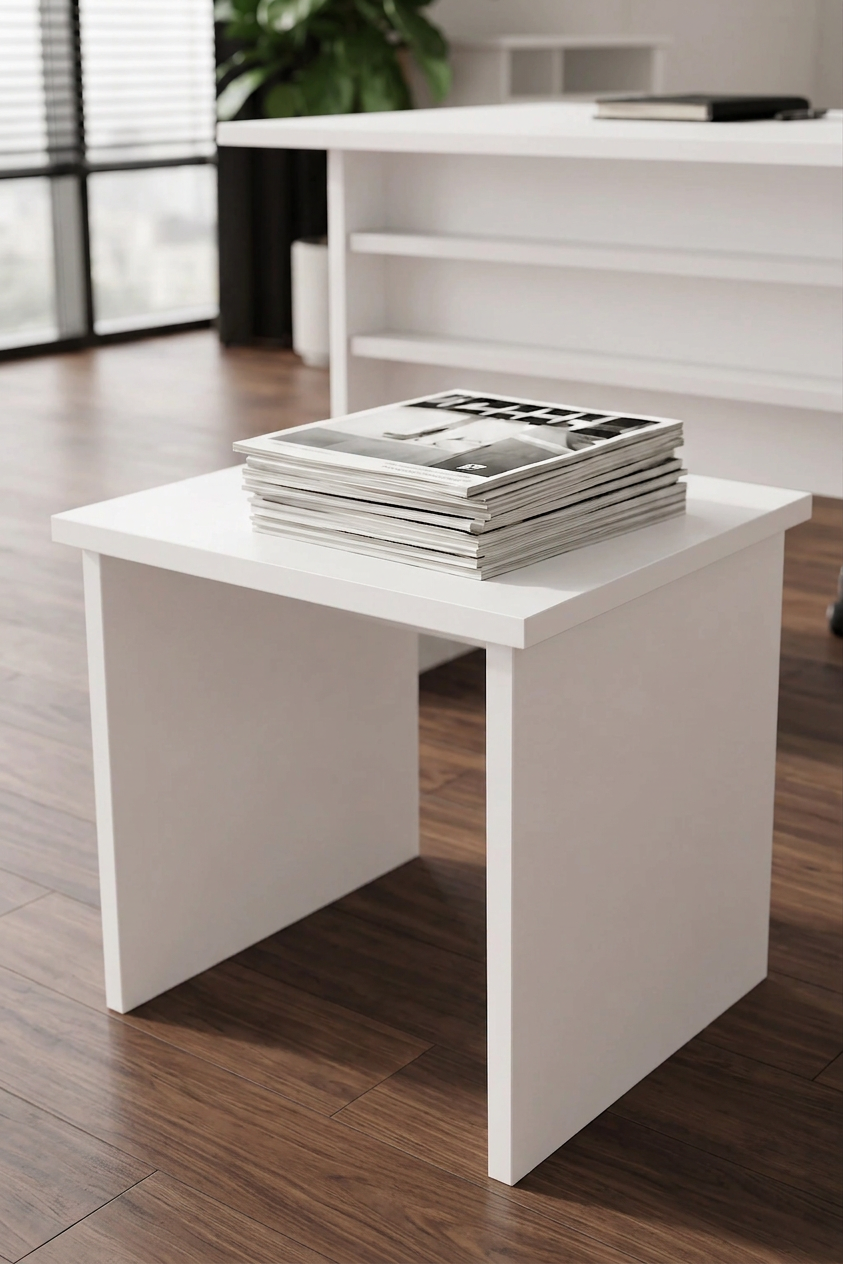KODIGU Palma Ofis Takımı | 140x60cm Ofis Çalışma Masası | Ofis Dolabı | Sehpa | Ofis Set | 3 Parça Ofis Masa Takımı