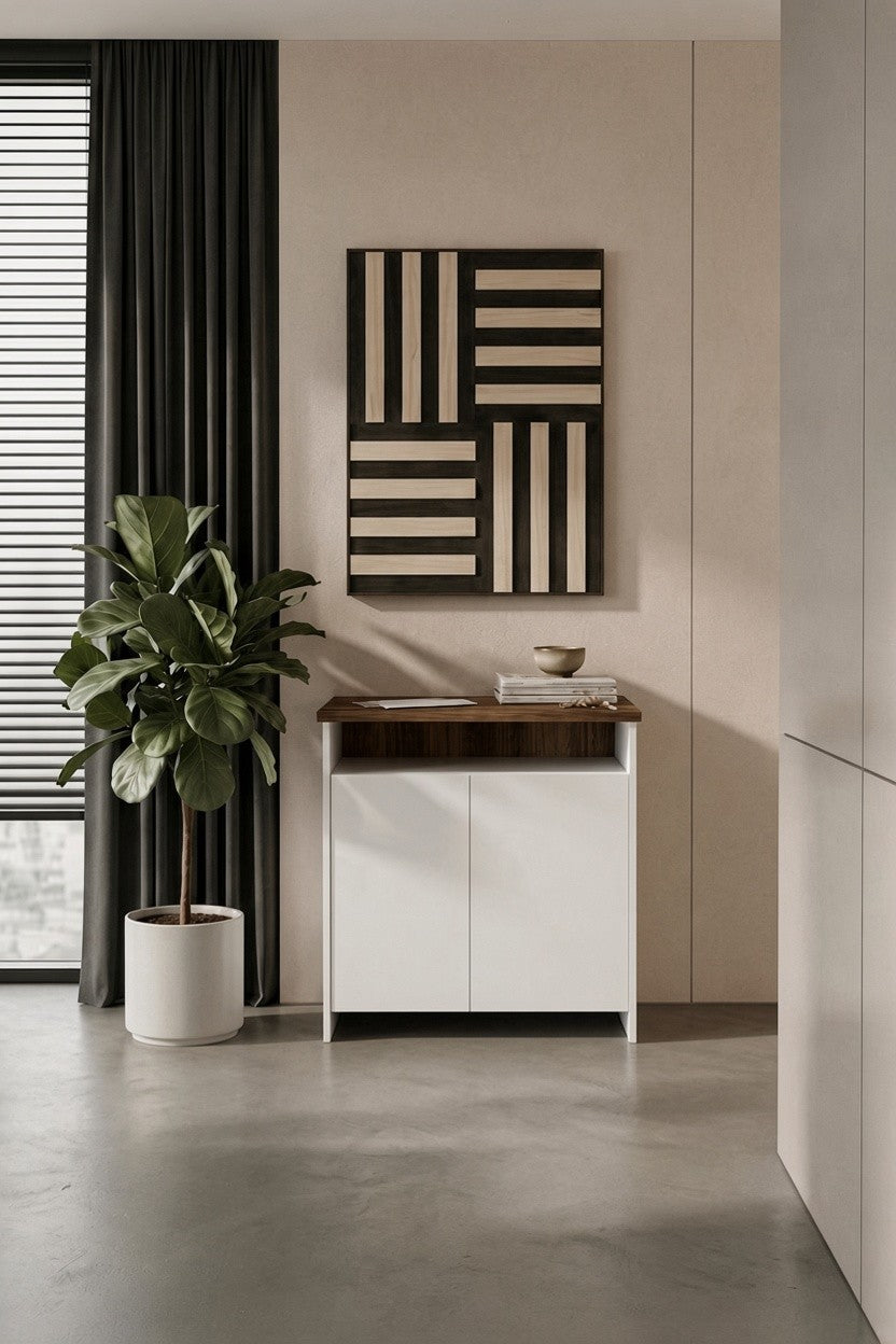 KODIGU Palma Ofis Takımı | 140x60cm Ofis Çalışma Masası | Ofis Dolabı | Sehpa | Ofis Set | 3 Parça Ofis Masa Takımı