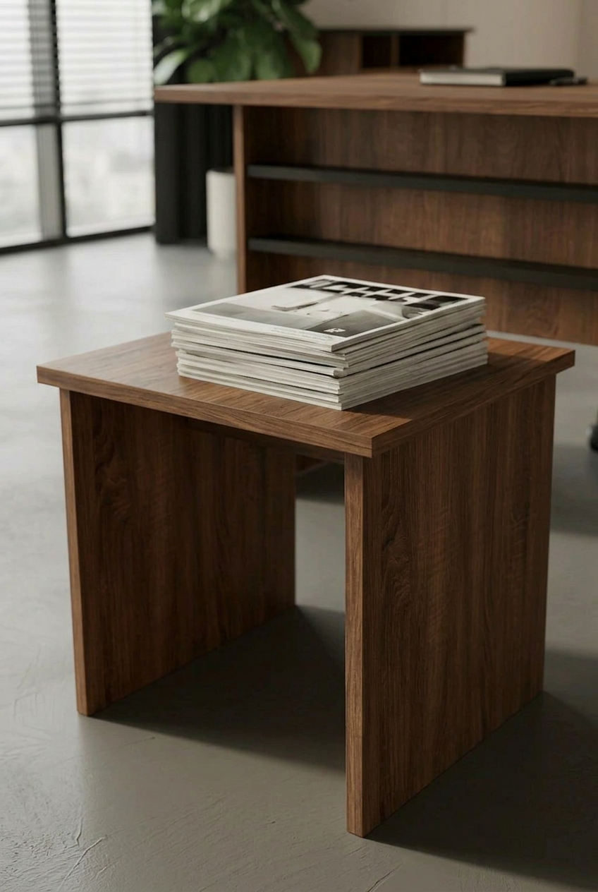 KODIGU Palma Ofis Takımı | 140x60cm Ofis Çalışma Masası | Ofis Dolabı | Sehpa | Ofis Set | 3 Parça Ofis Masa Takımı