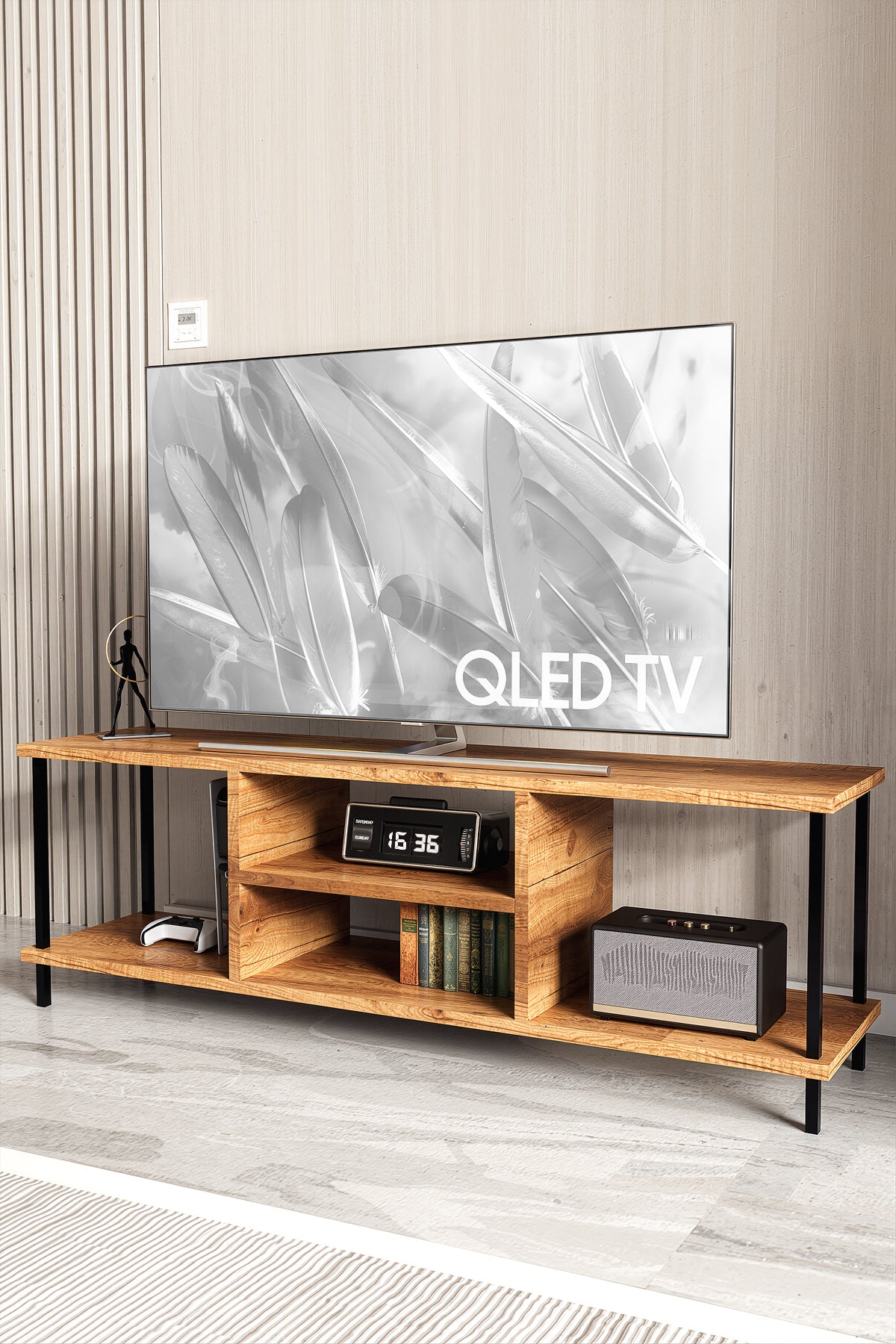 KODIGU 120cm x 30cm TV Sehpa & Ünite | TV Sehpası | TV Ünitesi | TV Ünite & Sehpa