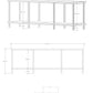 KODIGU 120x30 TV Sehpası - TV Sehpası - 120cm x 30cm x 41cm TV Sehpası - Çevir Kur TV Sehpası | TV Ünitesi