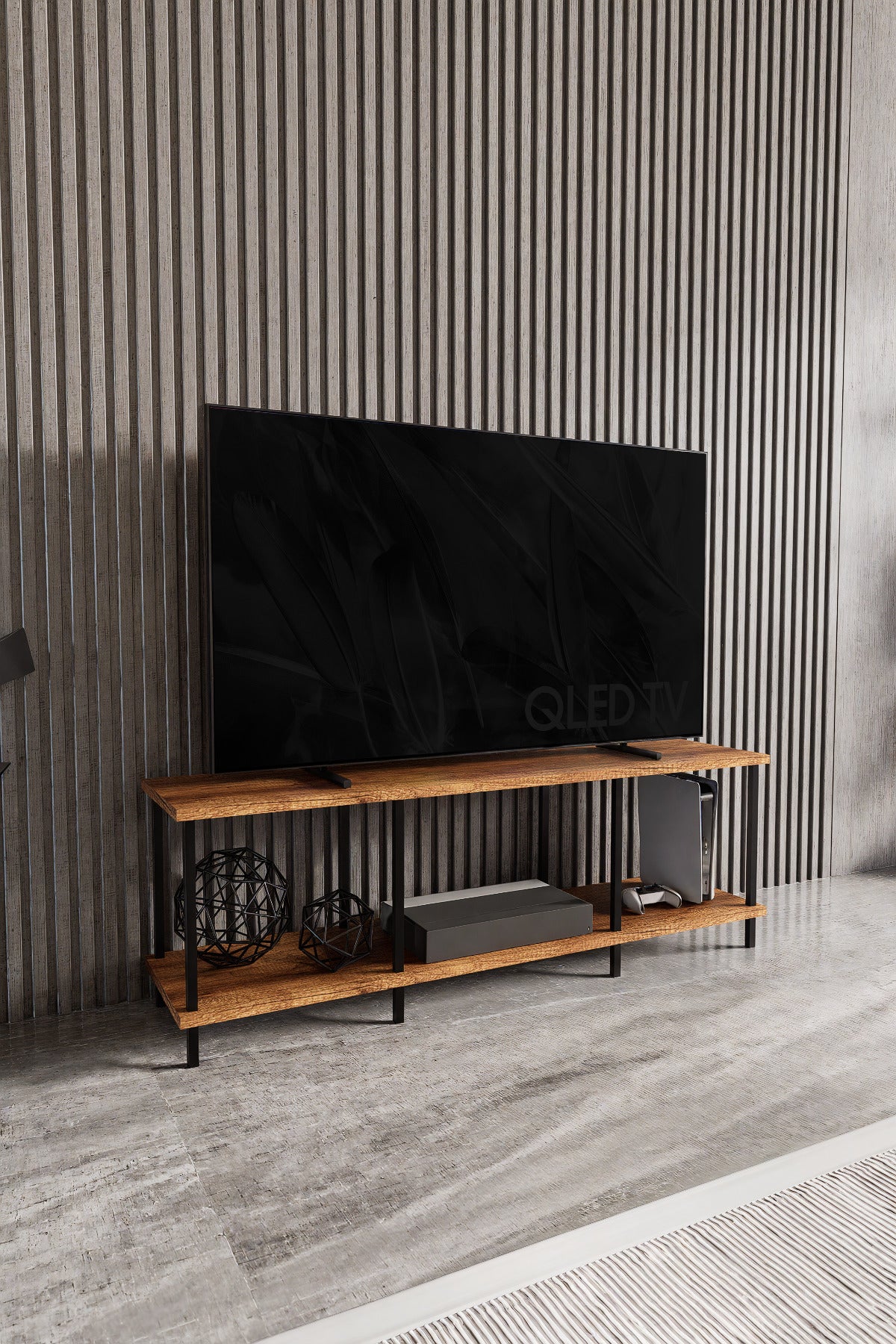KODIGU 120x30 TV Sehpası - TV Sehpası - 120cm x 30cm x 41cm TV Sehpası - Çevir Kur TV Sehpası | TV Ünitesi