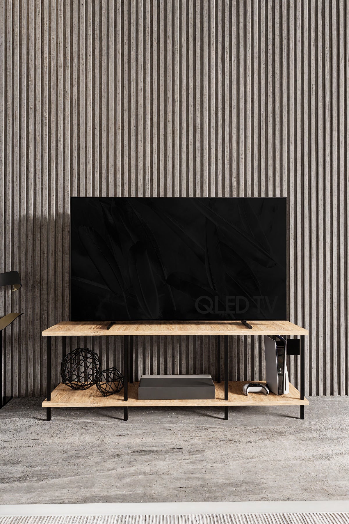KODIGU 120x30 TV Sehpası - TV Sehpası - 120cm x 30cm x 41cm TV Sehpası - Çevir Kur TV Sehpası | TV Ünitesi