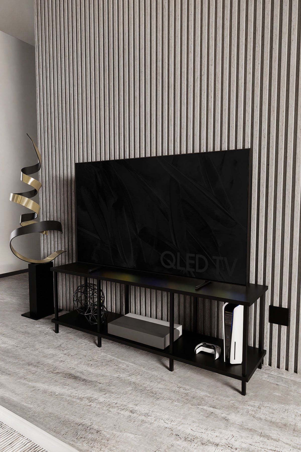 KODIGU 120x30 TV Sehpası - TV Sehpası - 120cm x 30cm x 41cm TV Sehpası - Çevir Kur TV Sehpası | TV Ünitesi