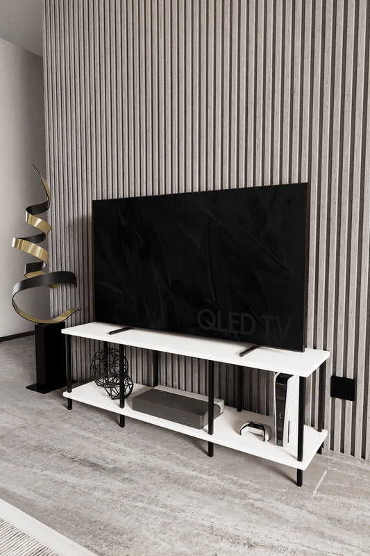 KODIGU 120x30 TV Sehpası - TV Sehpası - 120cm x 30cm x 41cm TV Sehpası - Çevir Kur TV Sehpası | TV Ünitesi