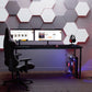 KODIGU 160x60cm Oyuncu Masası - Gamer Desk - Gaming Masa - Bilgisayar Masası | 160cm x 60cm | Ayarlı Ayak Siyah