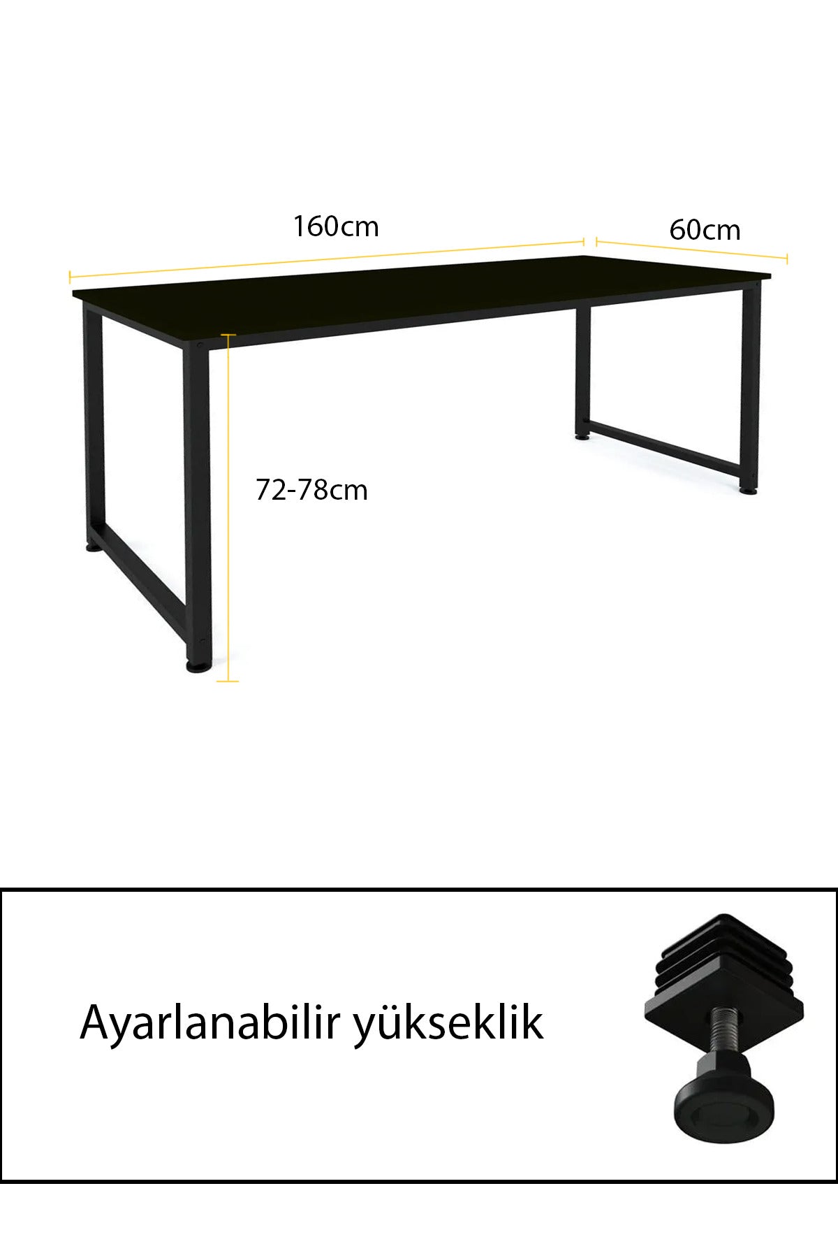 KODIGU 160x60cm Oyuncu Masası