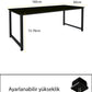 KODIGU 160x60cm Oyuncu Masası - Gamer Desk - Gaming Masa - Bilgisayar Masası | 160cm x 60cm | Ayarlı Ayak