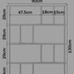 KODIGU 5 Raflı Kitaplık - Kitaplık - 130cm x 90cm x 30cm Kitaplık - Çevir Kur Kitaplık | Kitaplık Meşe