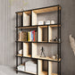 KODIGU 5 Raflı Kitaplık - Kitaplık - 130cm x 90cm x 30cm Kitaplık - Çevir Kur Kitaplık | Kitaplık Meşe Siyah