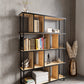 KODIGU 5 Raflı Kitaplık - Kitaplık - 130cm x 90cm x 30cm Kitaplık - Çevir Kur Kitaplık | Kitaplık Meşe Siyah
