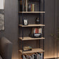 KODIGU 6 Raflı Kitaplık - Kitaplık - 60cm x 30cm x 160cm Kitaplık - Çevir Kur Kitaplık Meşe