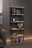 KODIGU 6 Raflı Kitaplık - Kitaplık - 60cm x 30cm x 160cm Kitaplık - Çevir Kur Kitaplık Meşe