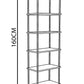 KODIGU 6 Raflı Kitaplık - Kitaplık - 60cm x 30cm x 160cm Kitaplık - Çevir Kur Kitaplık Beyaz