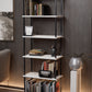 KODIGU 6 Raflı Kitaplık - Kitaplık - 60cm x 30cm x 160cm Kitaplık - Çevir Kur Kitaplık Beyaz