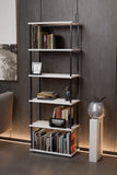 KODIGU 6 Raflı Kitaplık - Kitaplık - 60cm x 30cm x 160cm Kitaplık - Çevir Kur Kitaplık Beyaz
