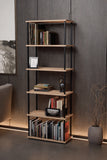 KODIGU 6 Raflı Kitaplık - Kitaplık - 60cm x 30cm x 160cm Kitaplık - Çevir Kur Kitaplık