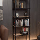 KODIGU 6 Raflı Kitaplık - Kitaplık - 60cm x 30cm x 160cm Kitaplık - Çevir Kur Kitaplık Çam Siyah