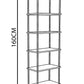 KODIGU 6 Raflı Kitaplık - Kitaplık - 60cm x 30cm x 160cm Kitaplık - Çevir Kur Kitaplık Meşe