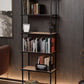 KODIGU 6 Raflı Kitaplık - Kitaplık - 60cm x 30cm x 160cm Kitaplık - Çevir Kur Kitaplık Çam Siyah