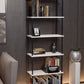 KODIGU 6 Raflı Kitaplık - Kitaplık - 60cm x 30cm x 160cm Kitaplık - Çevir Kur Kitaplık Beyaz