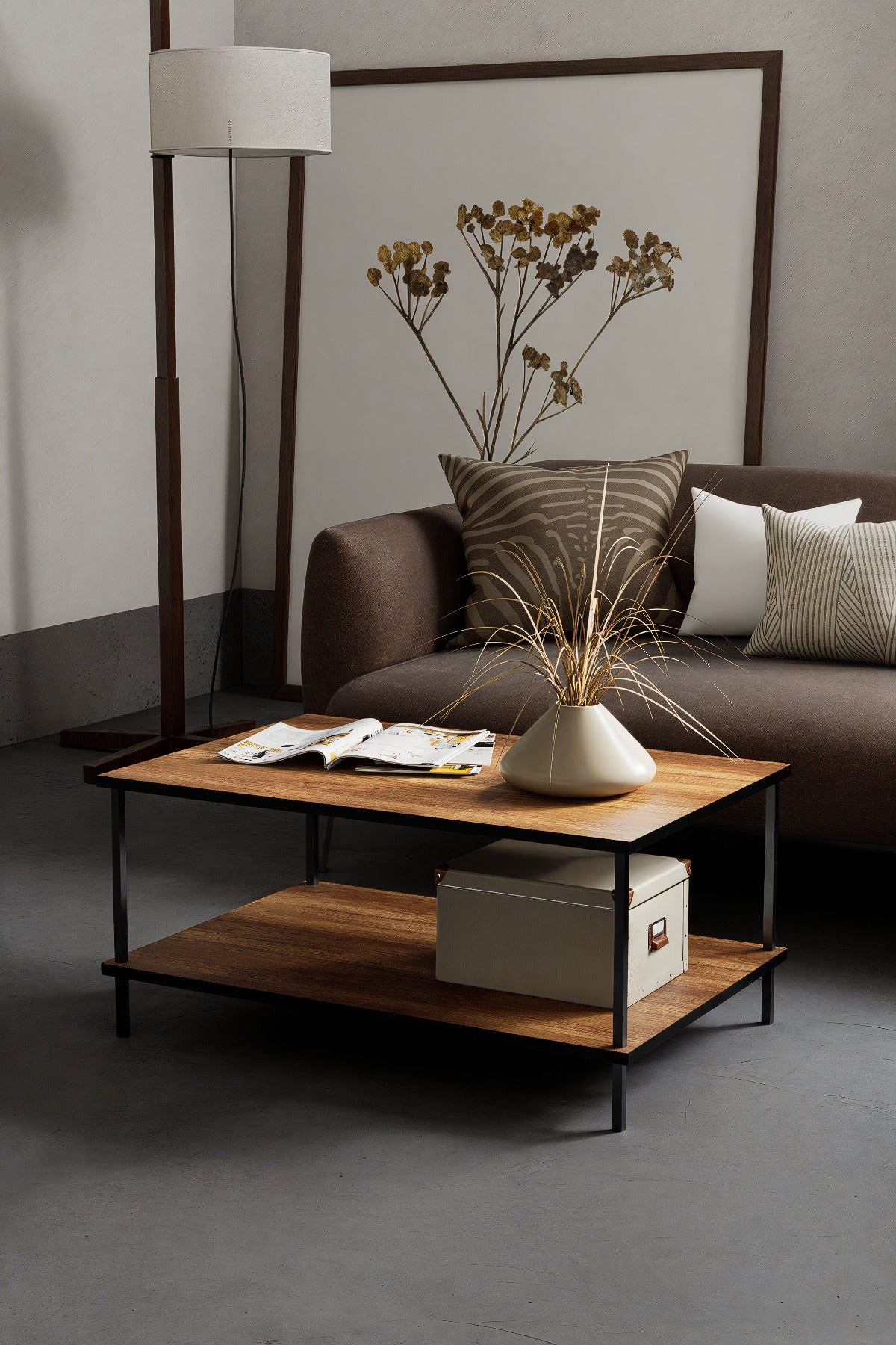 KODIGU 90x60 Orta Sehpa - Orta Sehpa- 60cm x 90cm x 42cm Orta Sehpa- Çevir Kur Orta Sehpa | Orta Sehpa