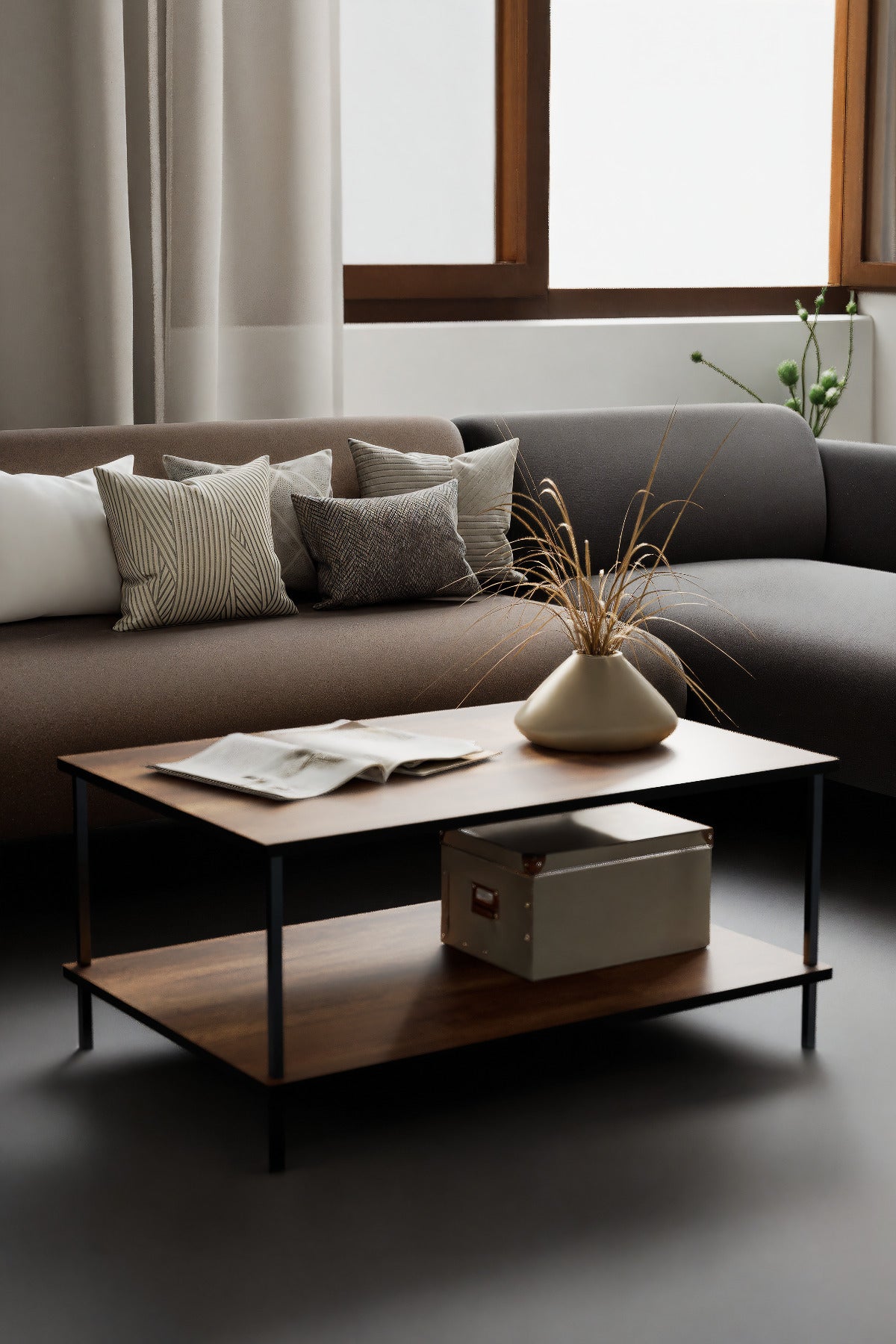 KODIGU 90x60 Orta Sehpa - Orta Sehpa- 60cm x 90cm x 42cm Orta Sehpa- Çevir Kur Orta Sehpa | Orta Sehpa