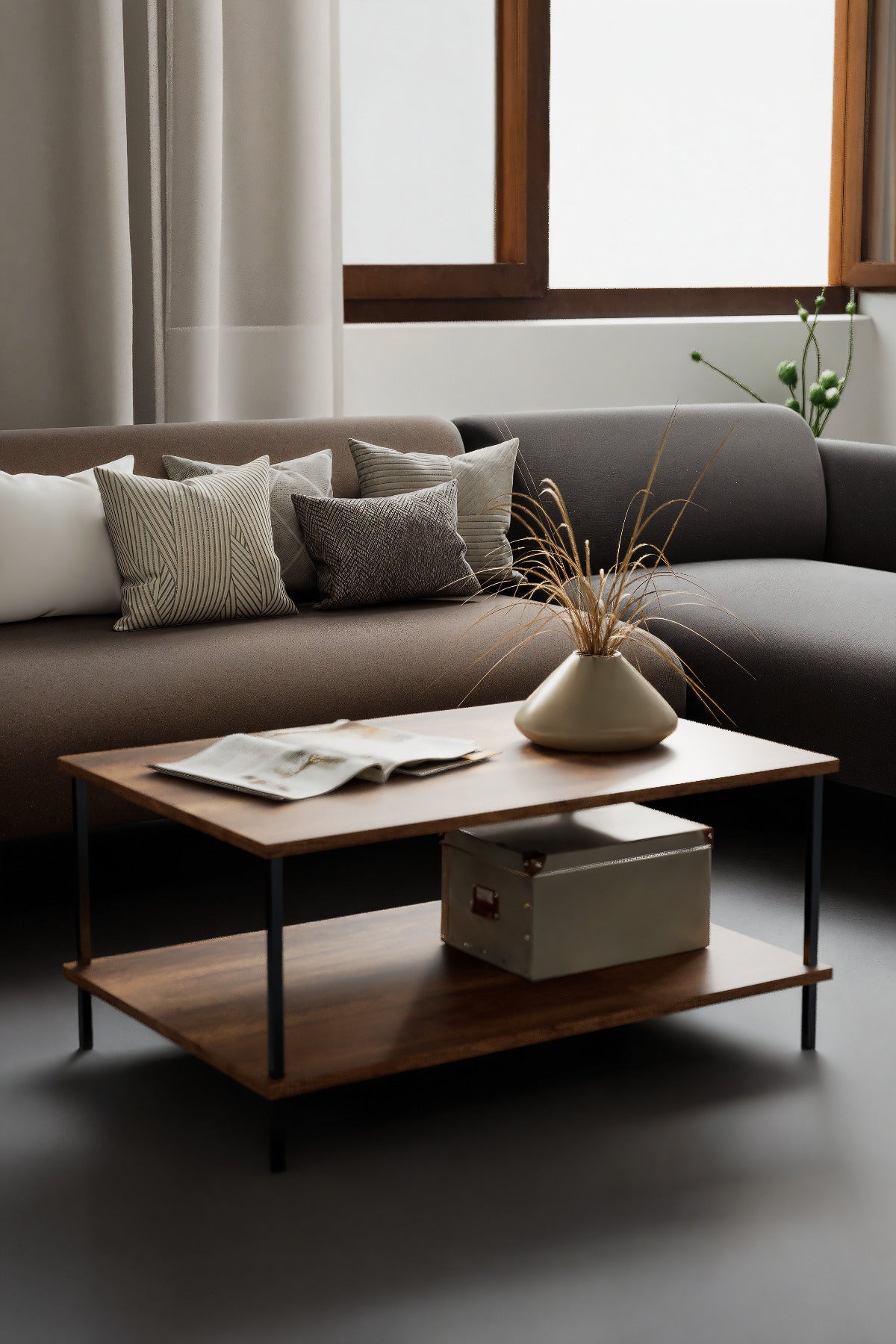 KODIGU 90x60 Orta Sehpa - Orta Sehpa- 60cm x 90cm x 42cm Orta Sehpa- Çevir Kur Orta Sehpa | Orta Sehpa