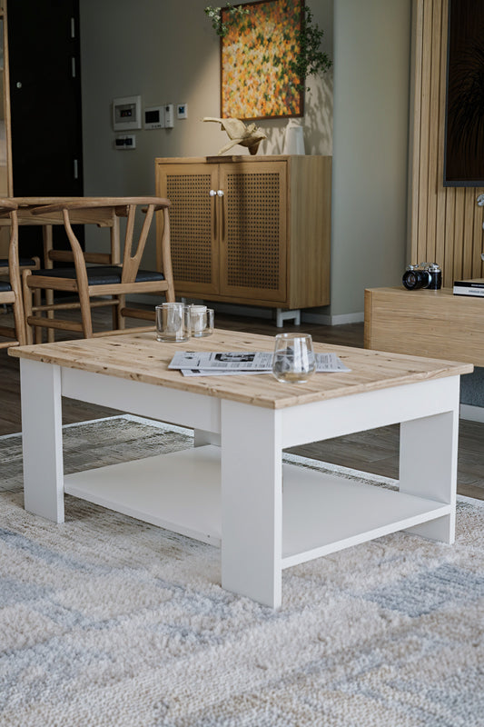 KODIGU Sole Orta Sehpa 60x90x45 Alt Büyük Raflı
