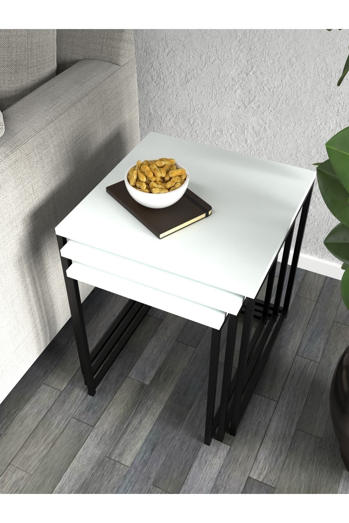 KODIGU Martina Zigon Sehpa | 45x45-45x40-45x35