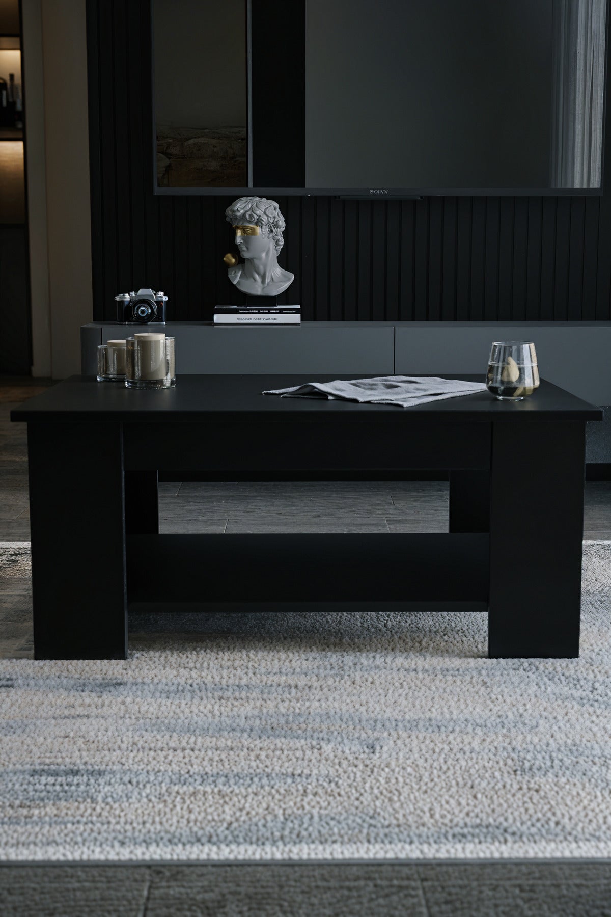 KODIGU Sole Orta Sehpa 60x90x45 Alt Büyük Raflı