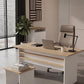 KODIGU Palma Ofis Takımı | 140x60cm Ofis Çalışma Masası | Ofis Dolabı | Sehpa | Ofis Set | 3 Parça Ofis Masa Takımı