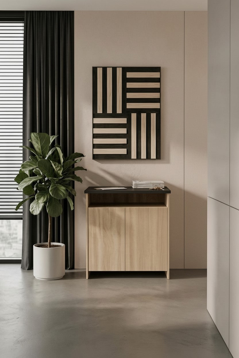 KODIGU Palma Ofis Takımı | 140x60cm Ofis Çalışma Masası | Ofis Dolabı | Sehpa | Ofis Set | 3 Parça Ofis Masa Takımı