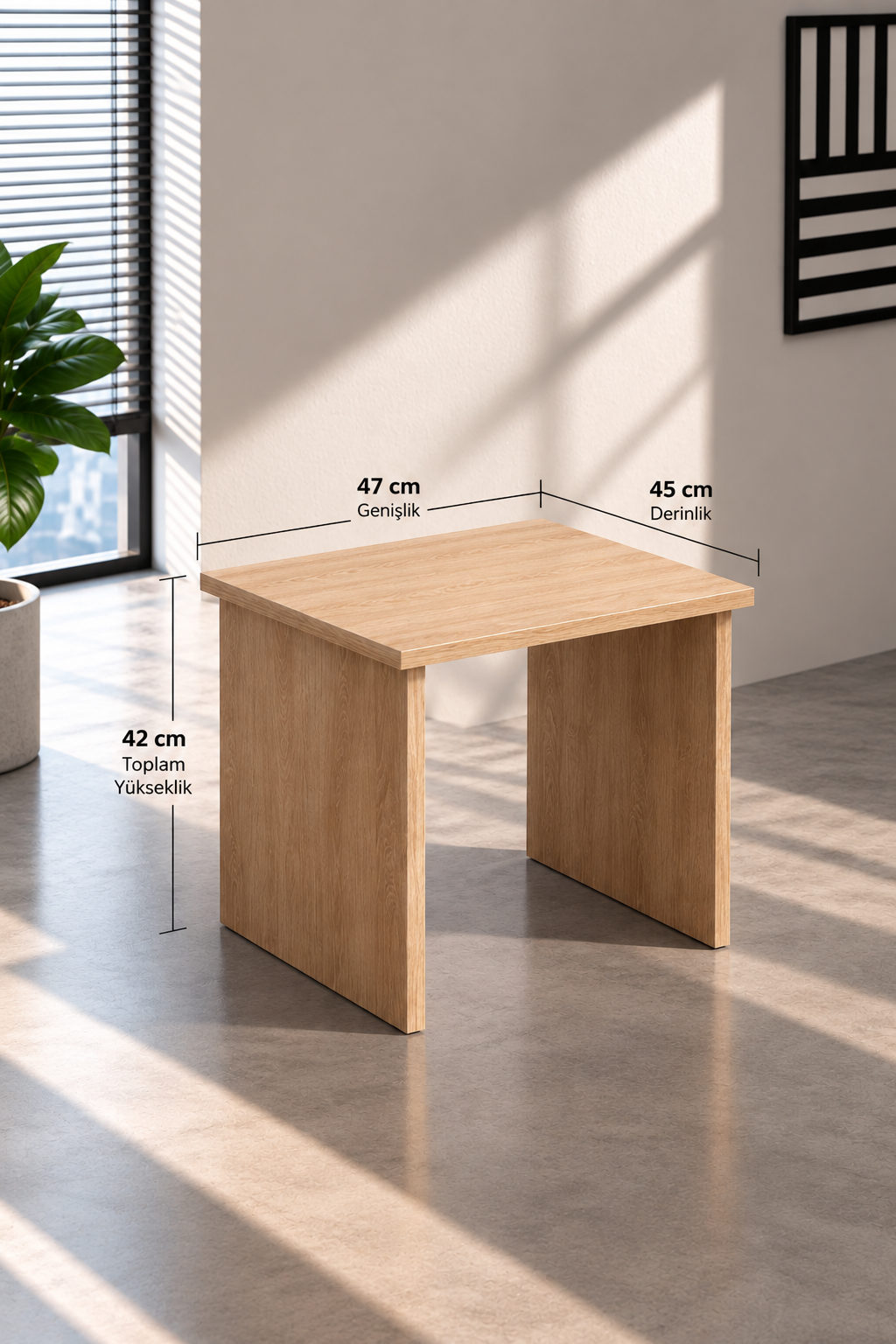 KODIGU Palma Ofis Takımı | 140x60cm Ofis Çalışma Masası | Ofis Dolabı | Sehpa | Ofis Set | 3 Parça Ofis Masa Takımı