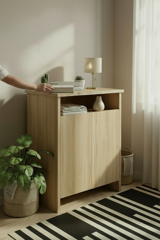 KODIGU POP Çok Amaçlı Dolap | Kahve Köşesi-Banyo Dolabı | 77cm Yükseklik 60cm Genişlik 36cm Derinlik |